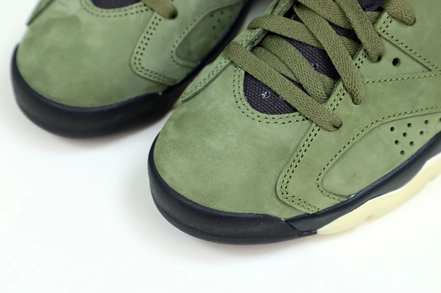 SCOTT X JORDAN TRAVIS 6 'OLIVE' AIR RETRO 1019